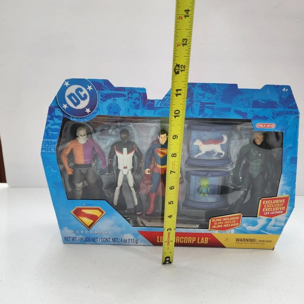 Spin Master 4 Pack DC Comics SUPERMAN  Luthorcorp Lab Action Figure Discontinued